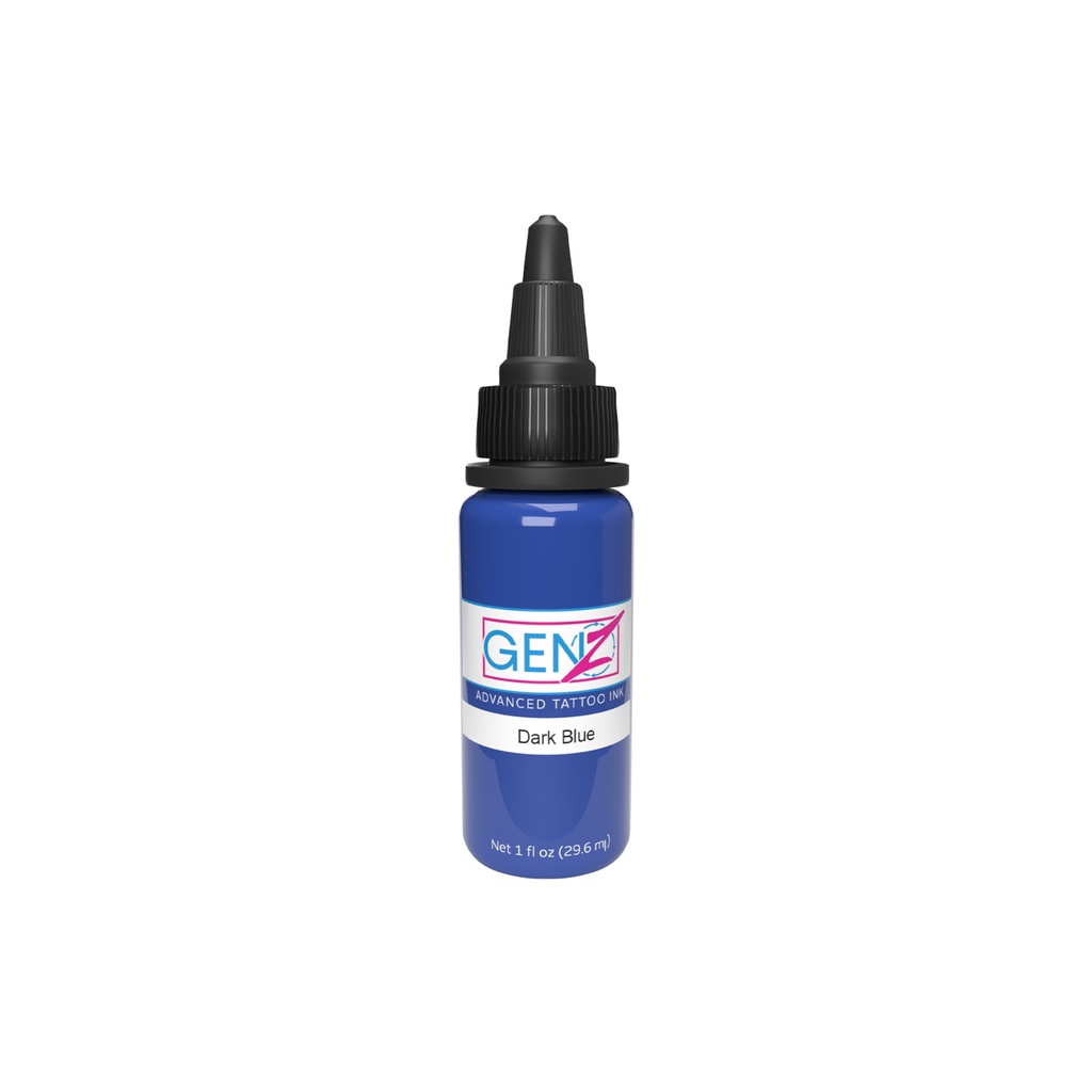 Encre Tattoo Bleue - Intenze Ink Gen-Z Dark Blue - Mélange pour le tatouage encre reach 30 ml