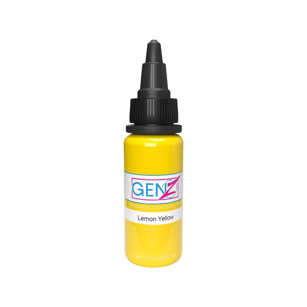 Encre Tattoo Jaune - Intenze Ink Gen-Z Lemon Yellow - Mélange pour le tatouage encre reach 30 ml*