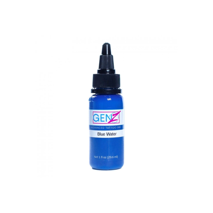 Encre Tattoo Bleu - Intenze Ink Gen-Z Blue Water - Melange pour le tatouage encre reach 30 ml