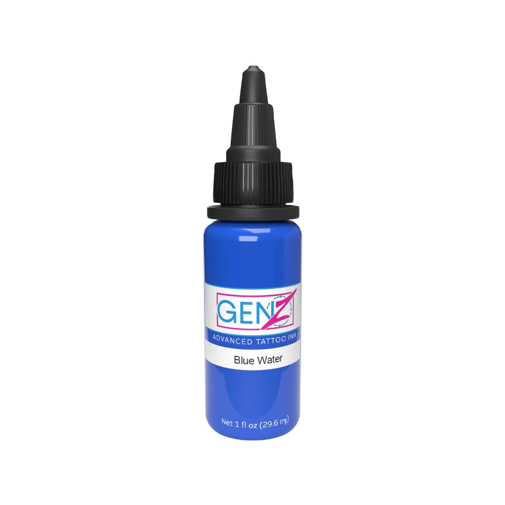 Encre Tattoo Bleue - Intenze Ink Gen-Z Blue Water - Melange pour le tatouage encre reach 30 ml*