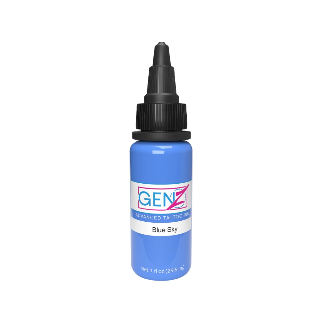 Encre Tattoo Bleue - Intenze Ink Gen-Z Blue Sky - Mélange pour le tatouage encre reach 30 ml*