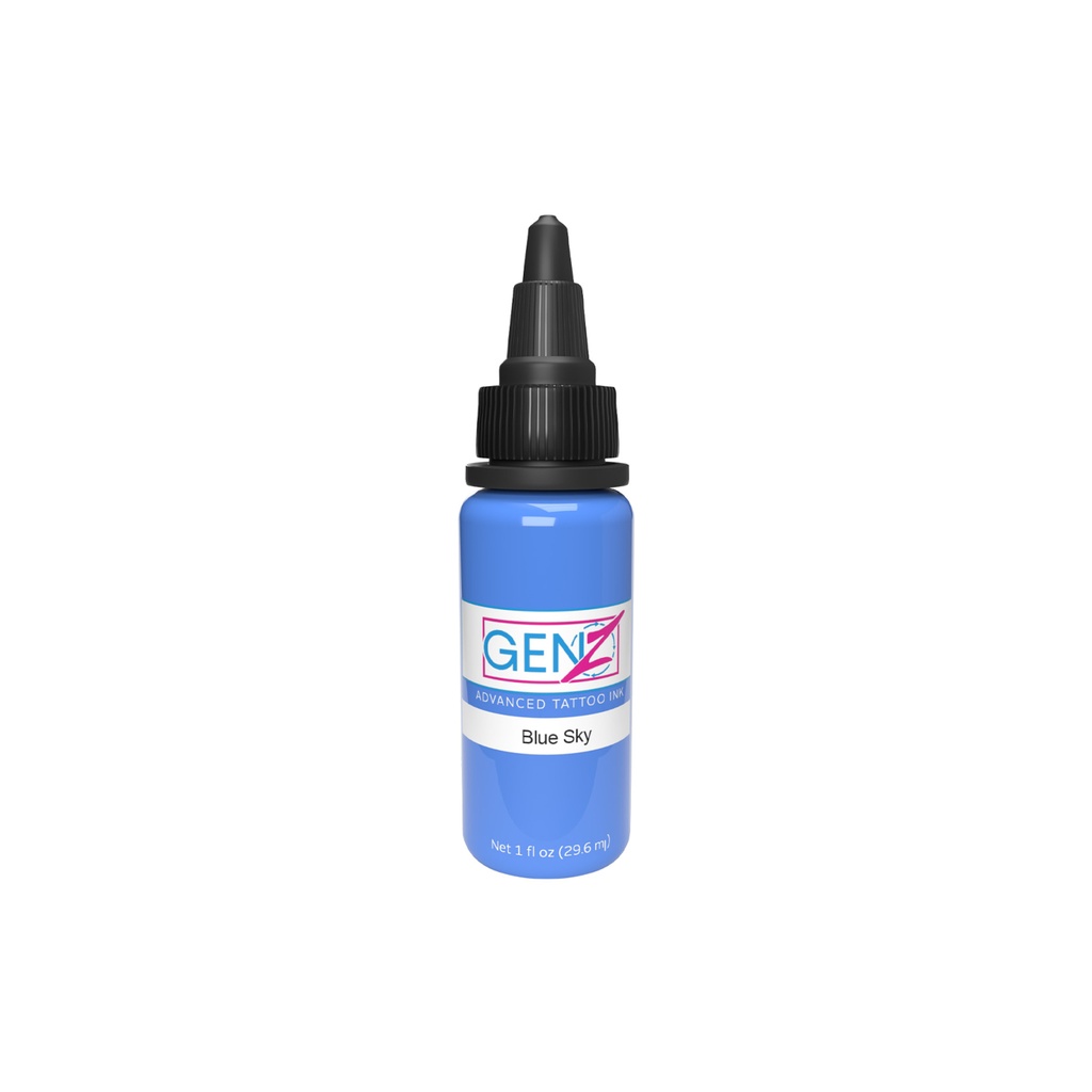 Encre Tattoo Bleue - Intenze Ink Gen-Z Blue Sky - Mélange pour le tatouage encre reach 30 ml