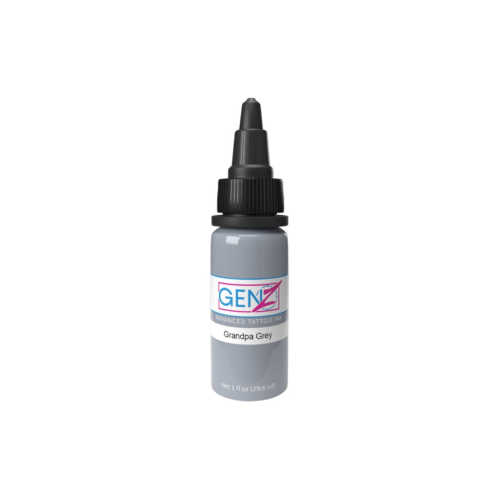 Encre Tattoo Grise - Intenze Ink Gen-Z Power Grey Grandpa - Mélange pour le tatouage encre reach 30 ml