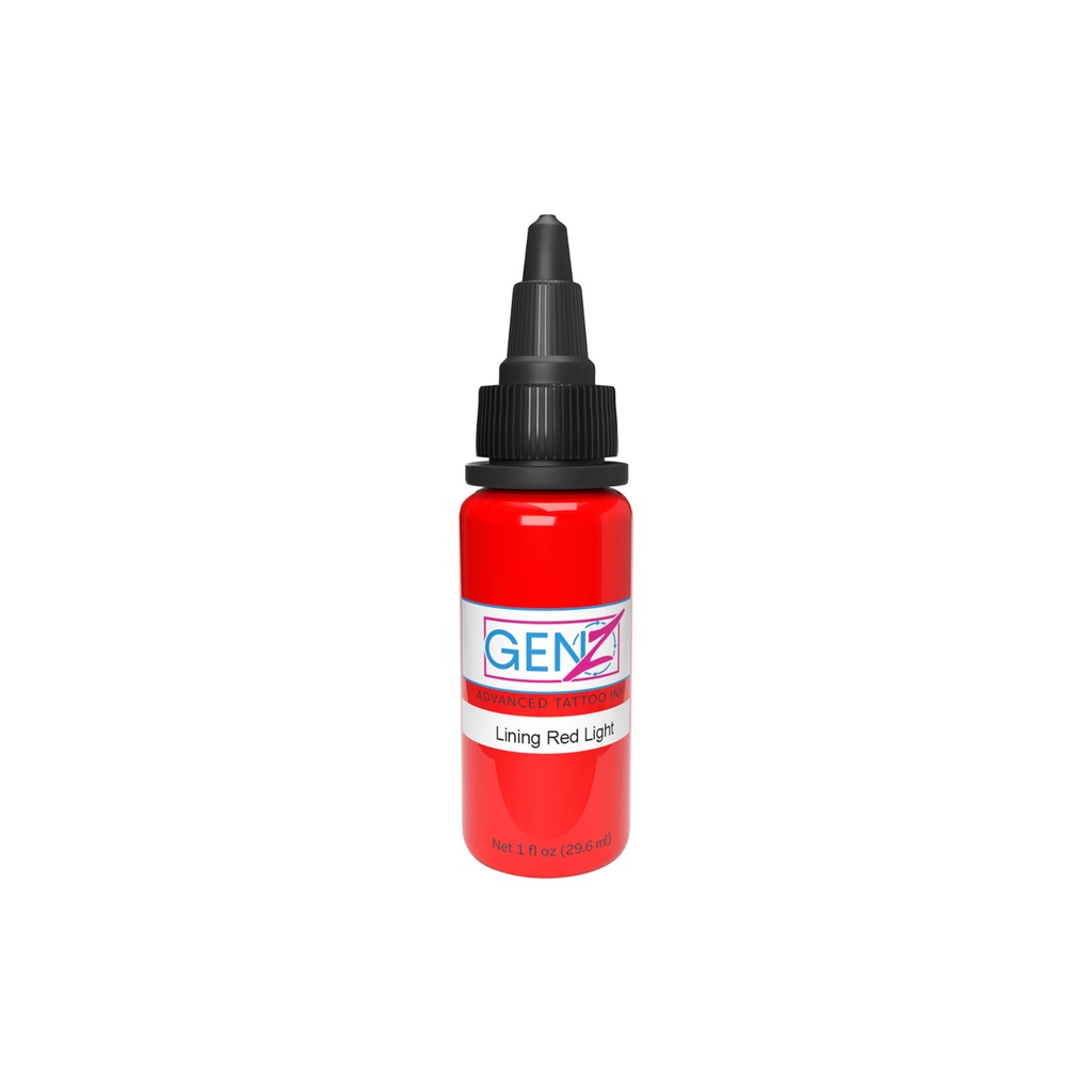 Encre Tattoo Rouge - Intenze Ink Gen-Z Lining Red Light - Melange pour le tatouage REACH 30 ml