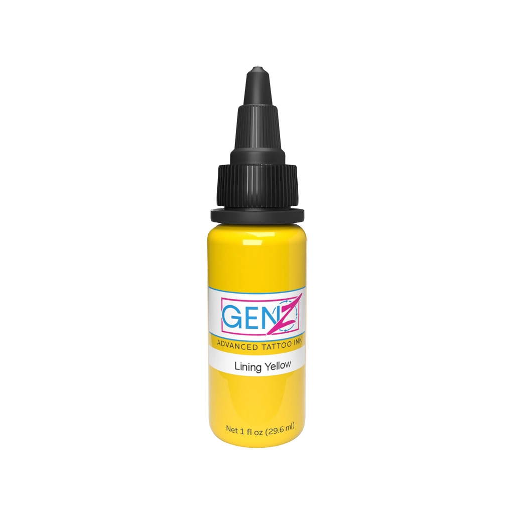 Encre Tattoo Jaune - Intenze Ink Gen-Z Lining Yellow - Mélange pour le tatouage encre reach 30 ml*