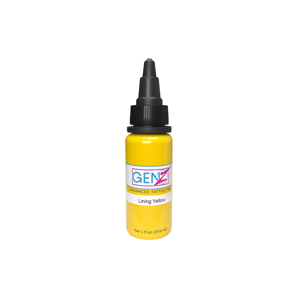 Encre Tattoo Jaune - Intenze Ink Gen-Z Lining Yellow - Mélange pour le tatouage encre reach 30 ml