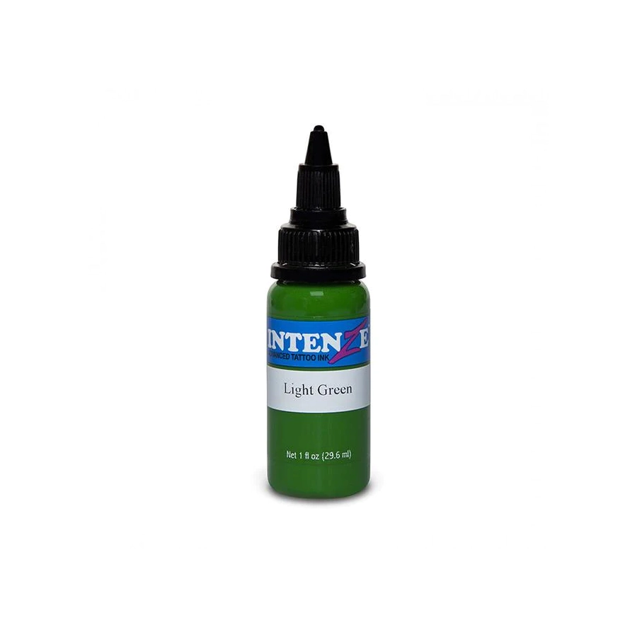 Intenze Ink Light Green - Encre artistique pour entraînement tatouage NON REACH