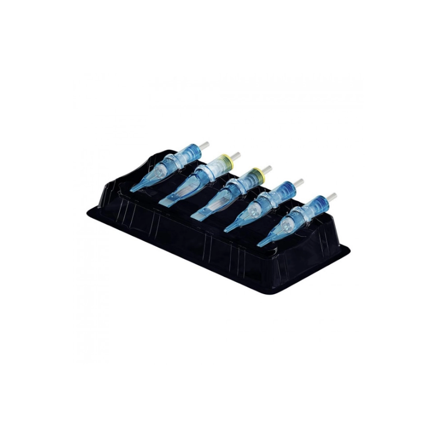 Accessoire Tattoo - Crystal Cartridge Trays - Boîte de 50 support de 5 cartouches de tatouage en plateaux