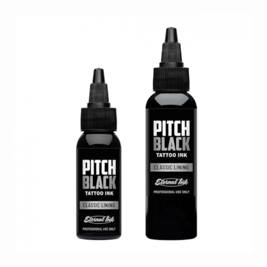 Encre Tatouage Noire - Eternal Ink Pitch Black Classic Lining - Mélange pour le tatouage encre reach