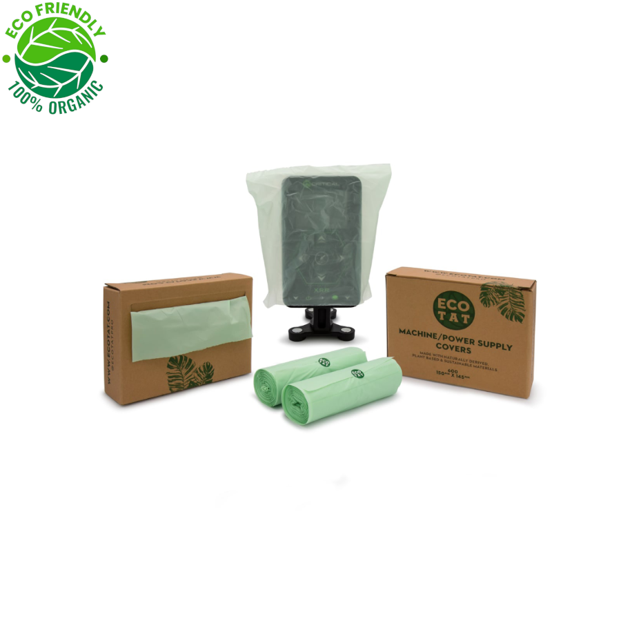 Ecotat - Boîte de 600 sacs de protection machine et alimentation de tatouage eco friendly