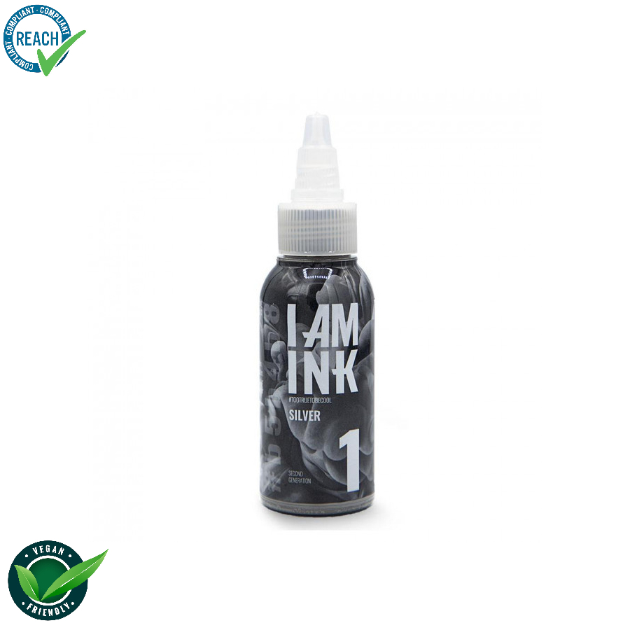 I Am Ink Silverwash Second Génération Silver - Mélange pour le tatouage encre REACH 50ml