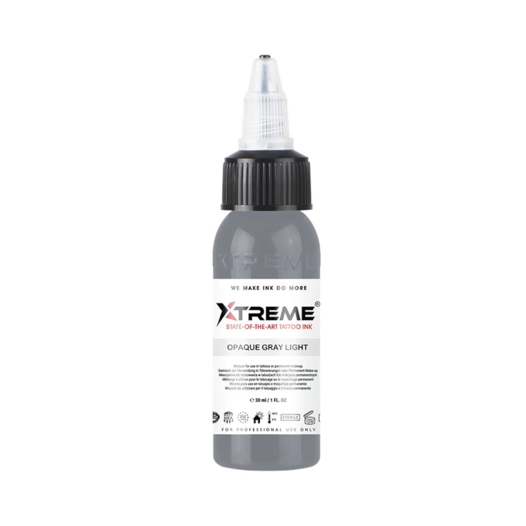 Encre Tattoo Grise - Xtreme Ink Opaque Gray Light - Mélange pour le tatouage encre reach 30 ml*