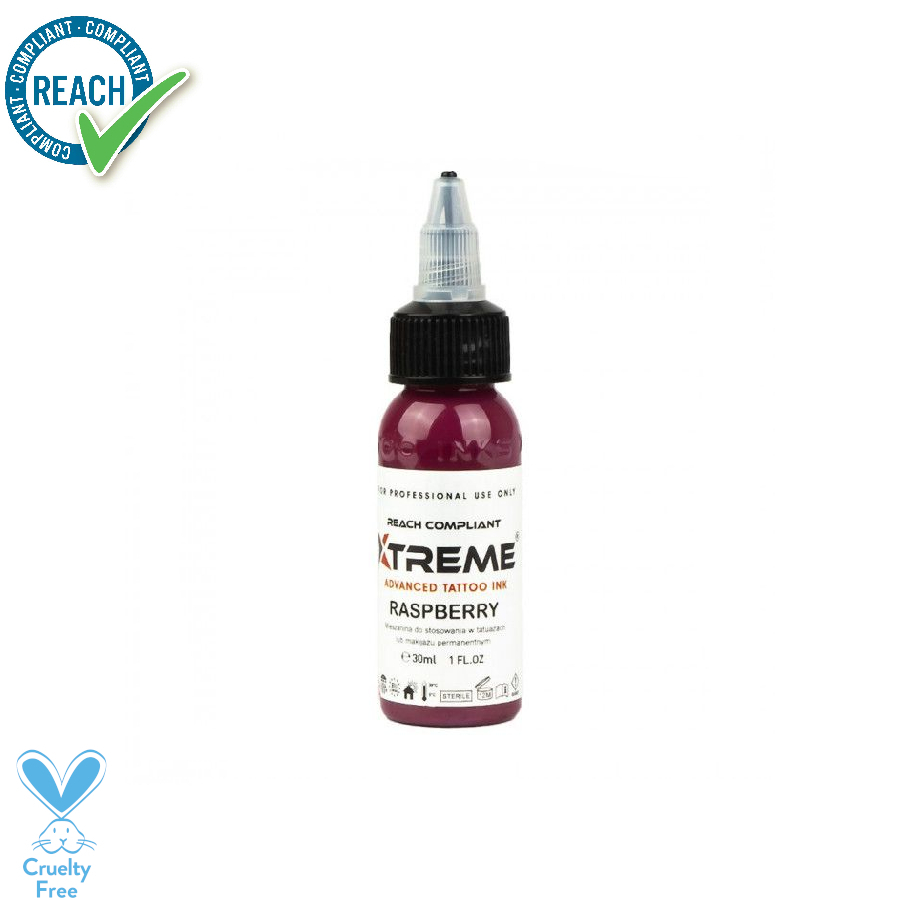 Xtreme Ink Raspberry - Mélange pour le tatouage encre REACH