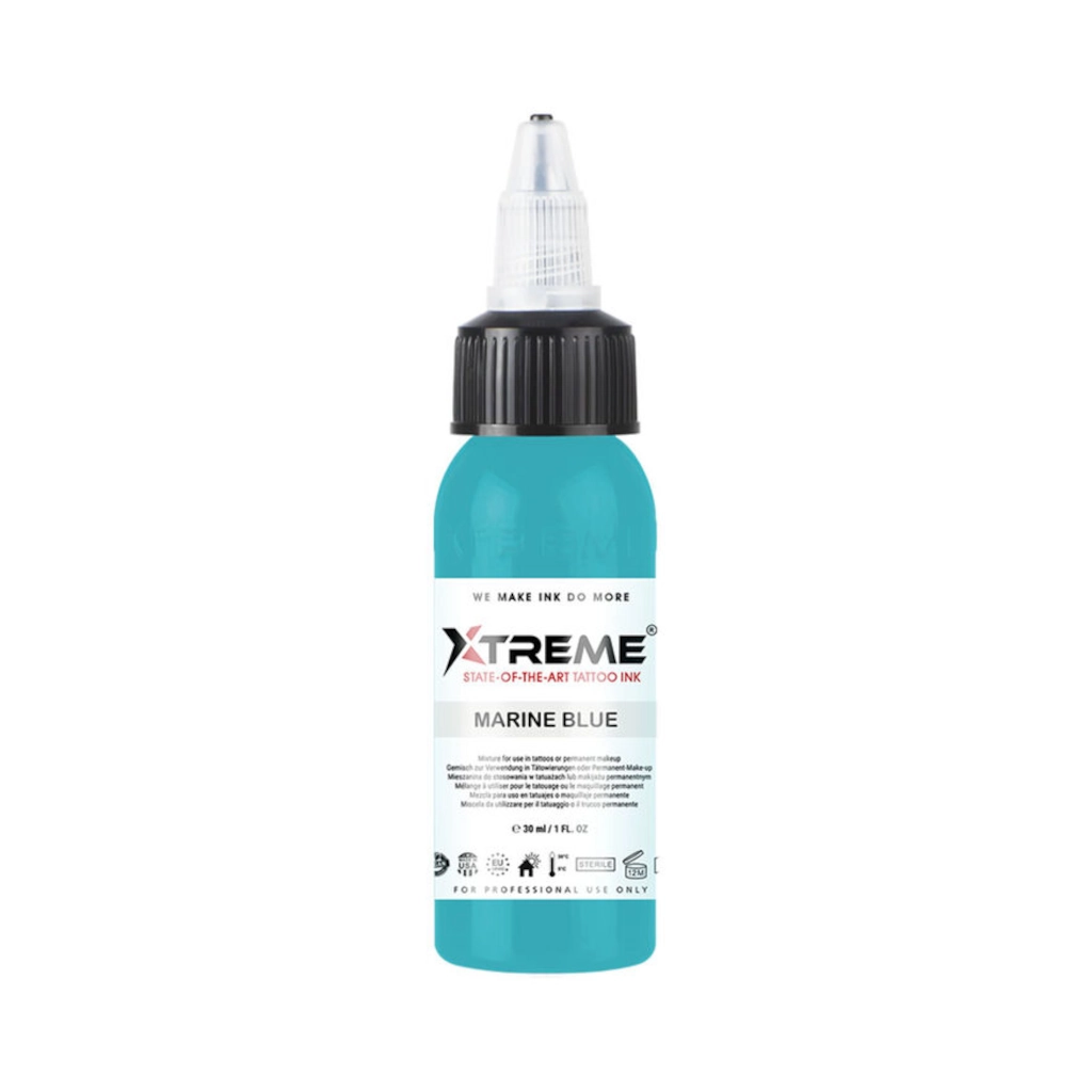 Encre Tattoo Bleue - Xtreme Ink Marine Blue - Mélange pour le tatouage encre reach 30 ml*