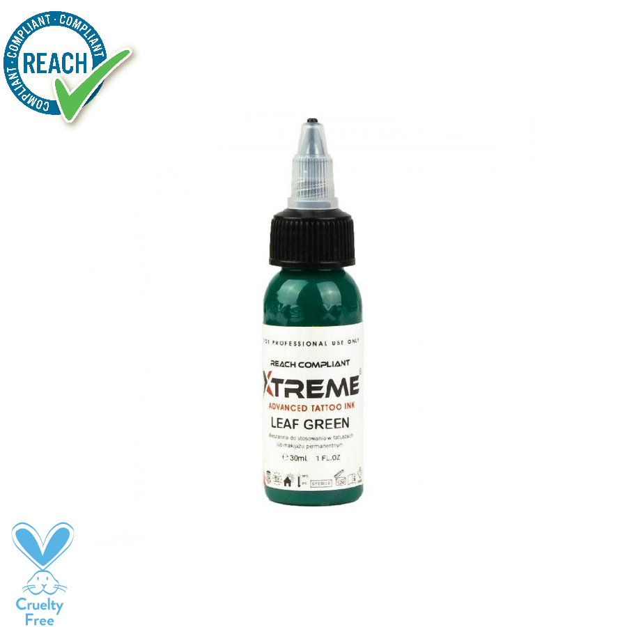 Xtreme Ink Leaf Green - Mélange pour le tatouage encre REACH