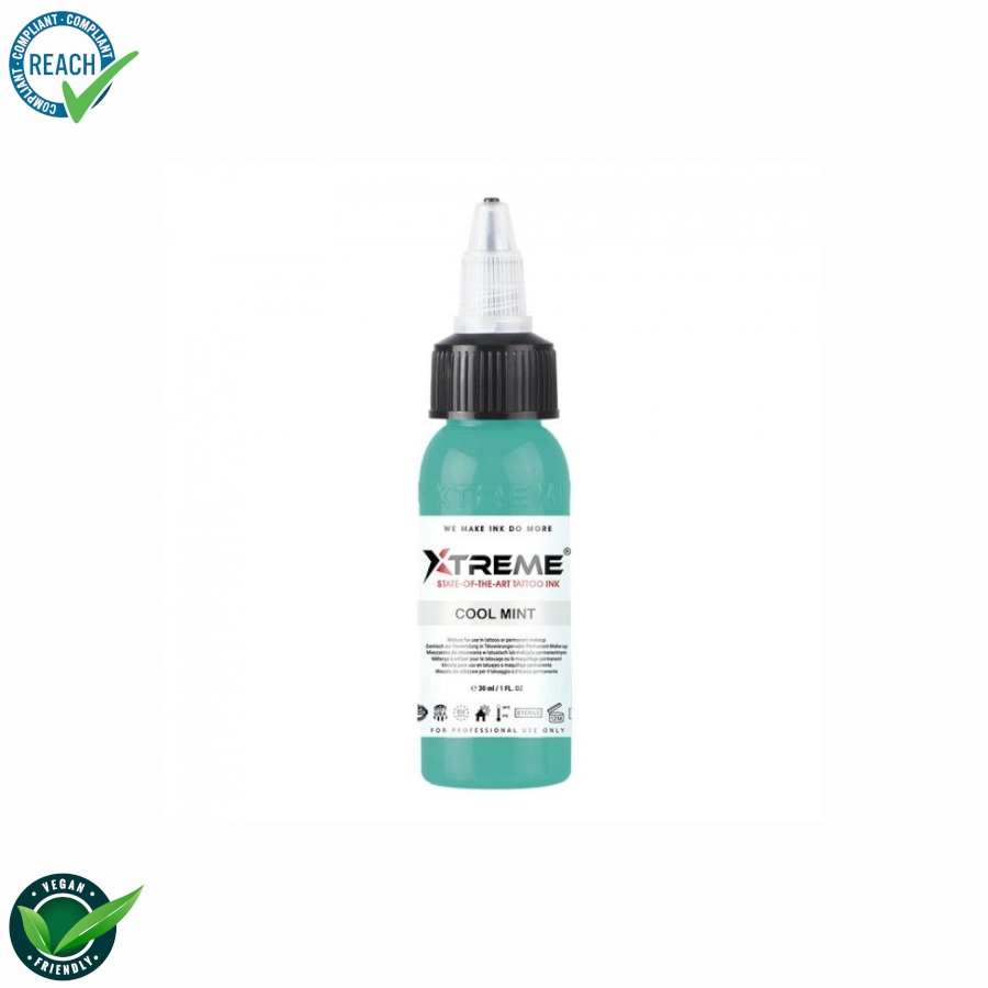 Encre Tattoo Vert - Xtreme Ink Cool Mint - Melange pour le tatouage encre REACH 30 ml