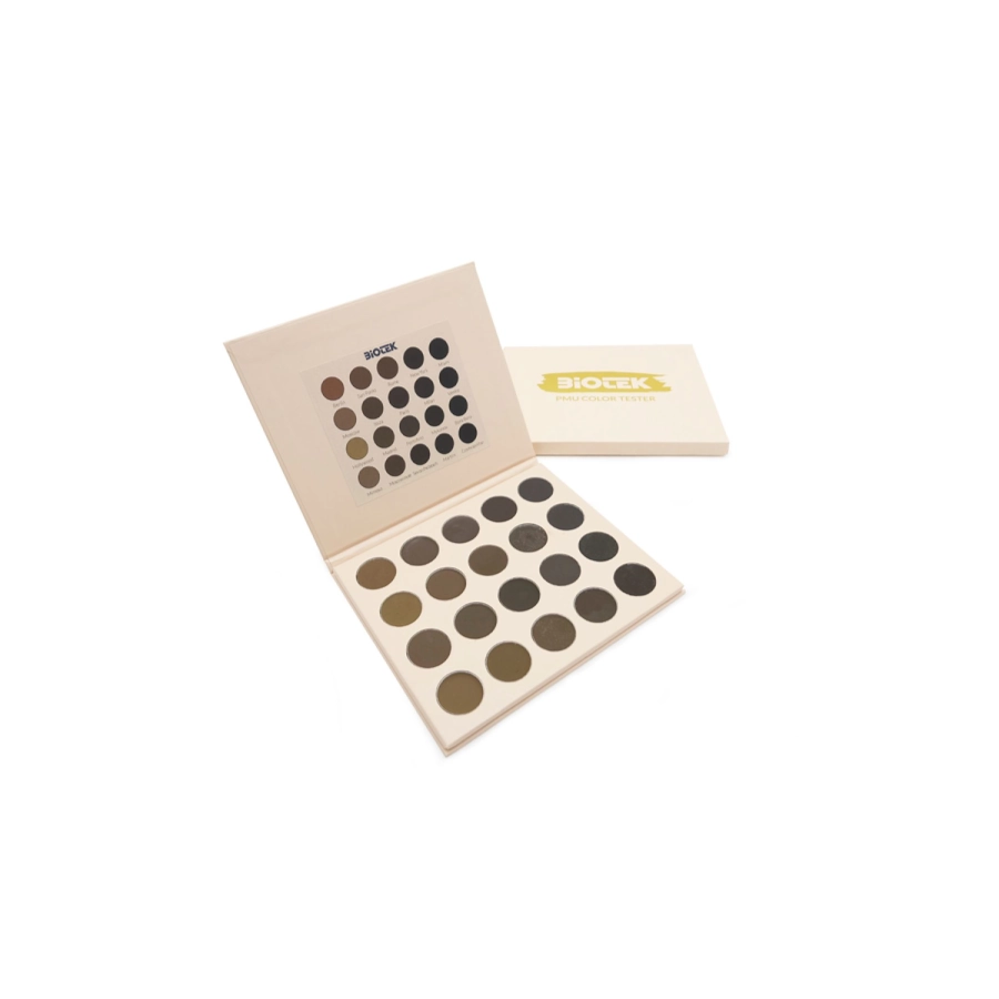 Matériel Pmu - Palette de testeur de couleurs - Sourcils - Testeur de pigments pour le maquillage permanent