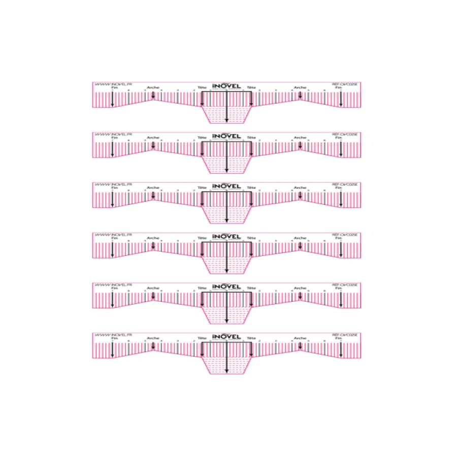 Matériel Pmu - Règles de tracé adhésives - Matériel de maquillage permanent pour les sourcils