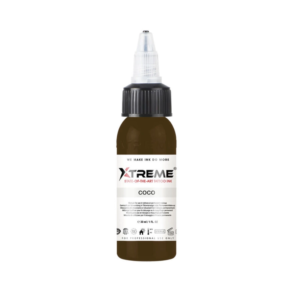 Encre Tattoo Marron - Xtreme Ink Coco - Mélange pour le tatouage encre reach 30 ml*
