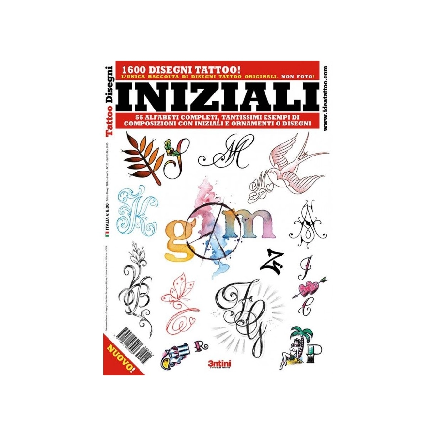 Livre Tattoo - 3ntini - Tattoo Flash Drawings - Iniziali 