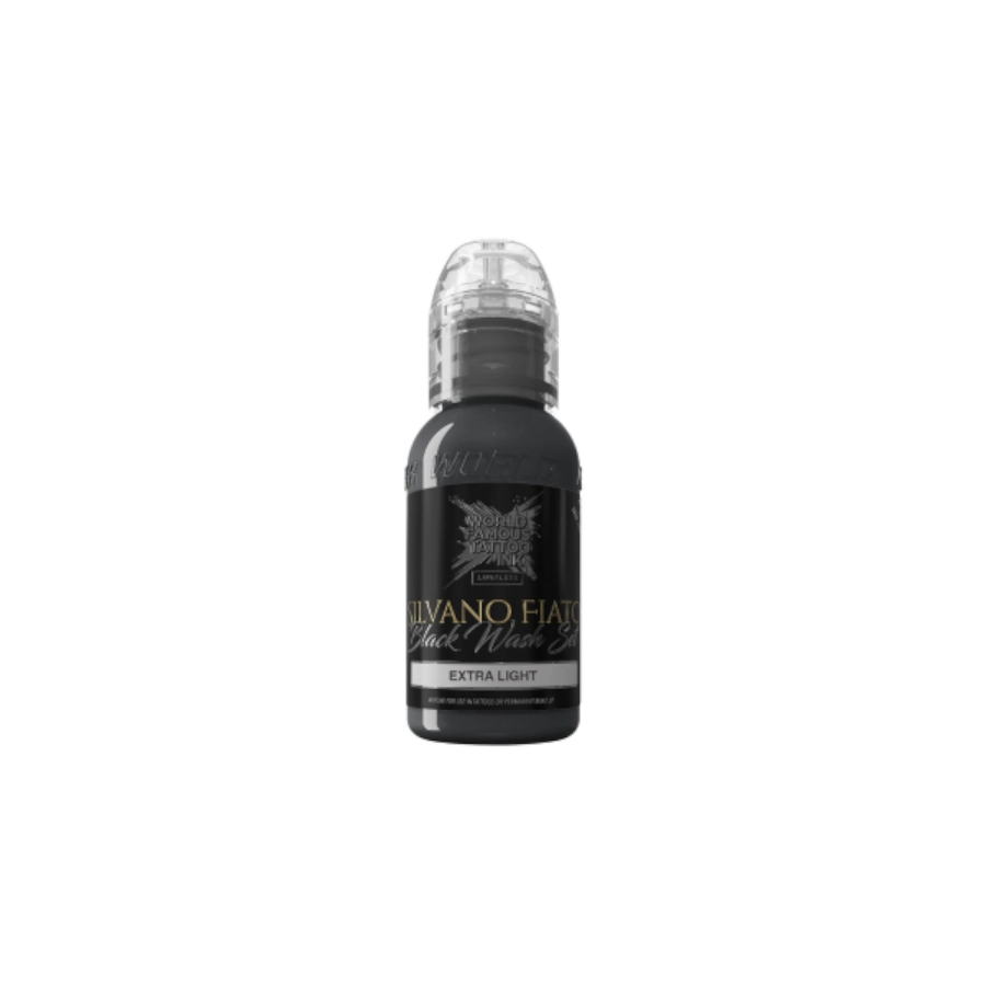 Encre Tattoo - World Famous Silvano Fiato Extra Light - Mélange pour le tatouage REACH 30 ml du set silvano fiato blackwash