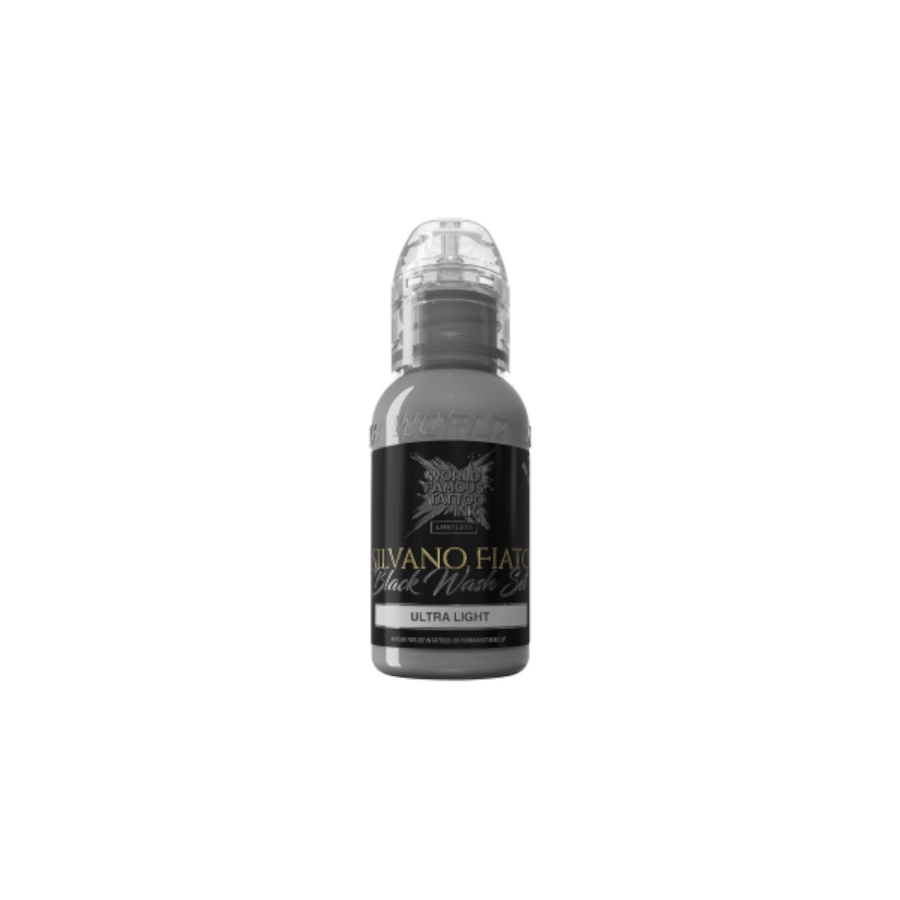 Encre Tattoo - World Famous Silvano Fiato Ultra Light - Mélange pour le tatouage REACH 30 ml du set silvano fiato blackwash
