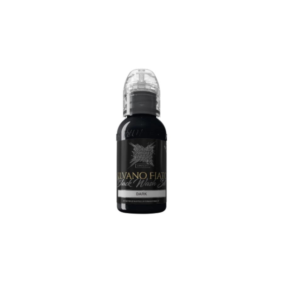 Encre Tattoo - World Famous Silvano Fiato Dark - Mélange pour le tatouage REACH 30 ml du set silvano fiato blackwash