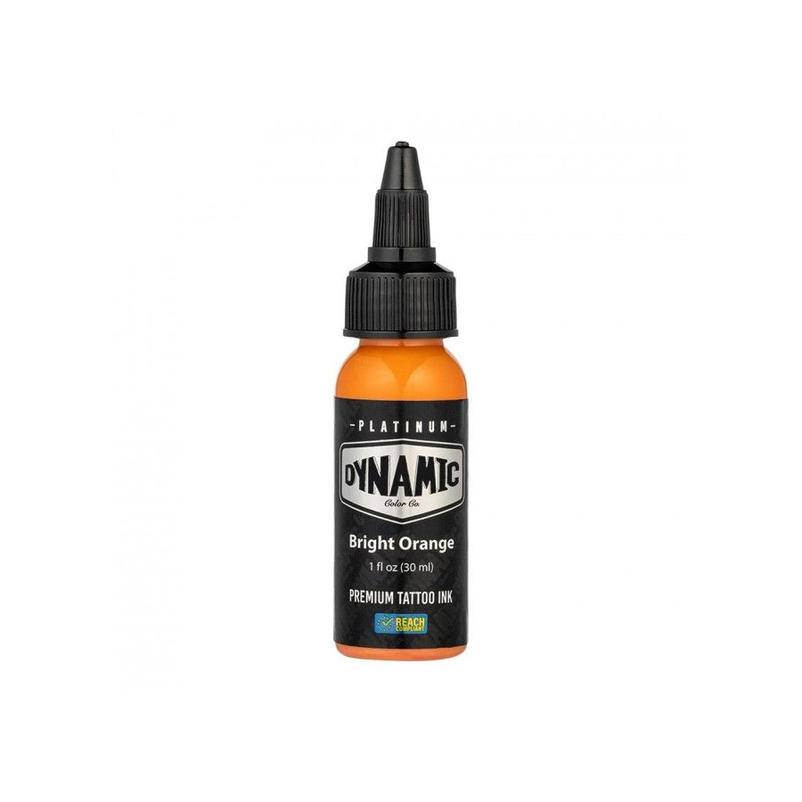 Encre Tattoo Orange - Platinum By Dynamic Bright Orange - Mélange pour le tatouage encre 30 ml reach