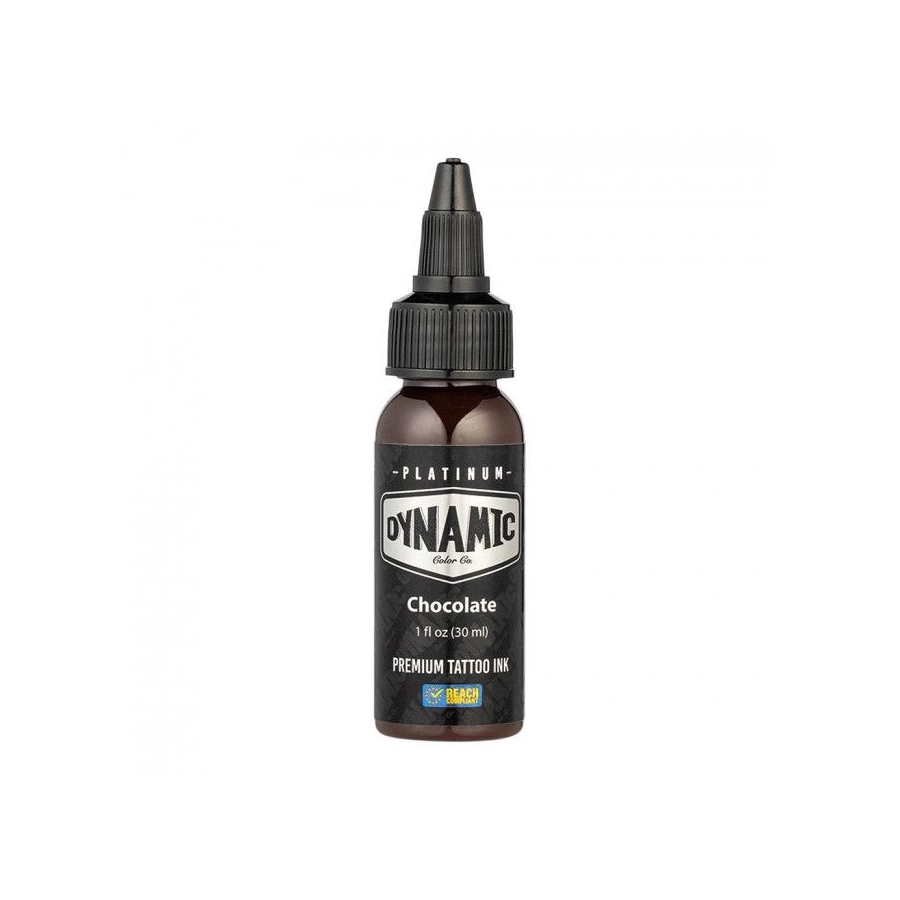 Encre Tattoo Marron - Platinum By Dynamic Chocolate - Mélange pour le tatouage encre 30 ml reach