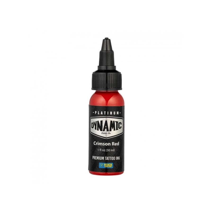 Encre Tattoo Rouge - Platinum By Dynamic Crimson Red - Mélange pour le tatouage encre 30 ml reach