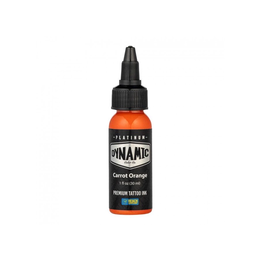 Encre Tattoo Orange - Platinum By Dynamic Carrot Orange - Mélange pour le tatouage encre 30 ml reach