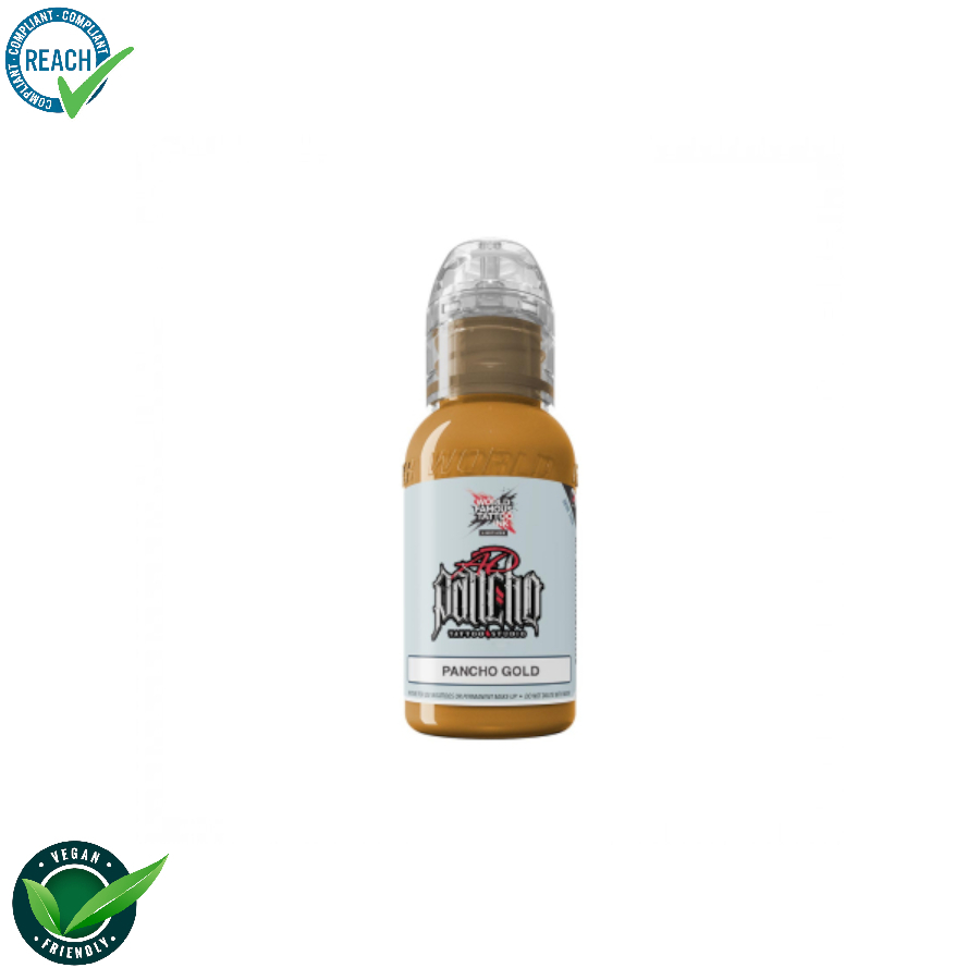 World famous ink limitless encre pour le tatouage REACH pancho gold