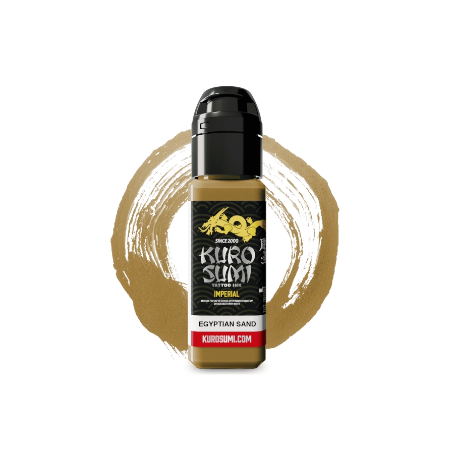 Encre Kuro Sumi Impérial Tattoo Ink Egyptian Sand - Mélange pour le tatouage REACH