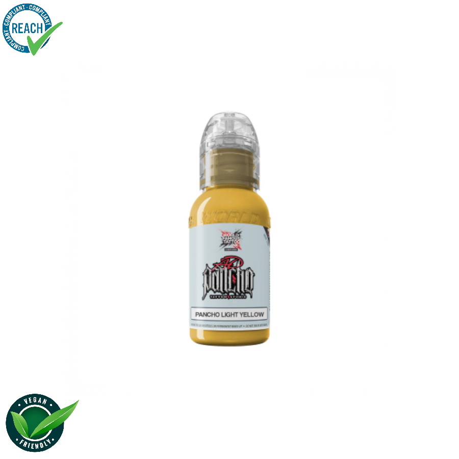 World famous ink limitless encre pour le tatouage REACH pancho light yellow