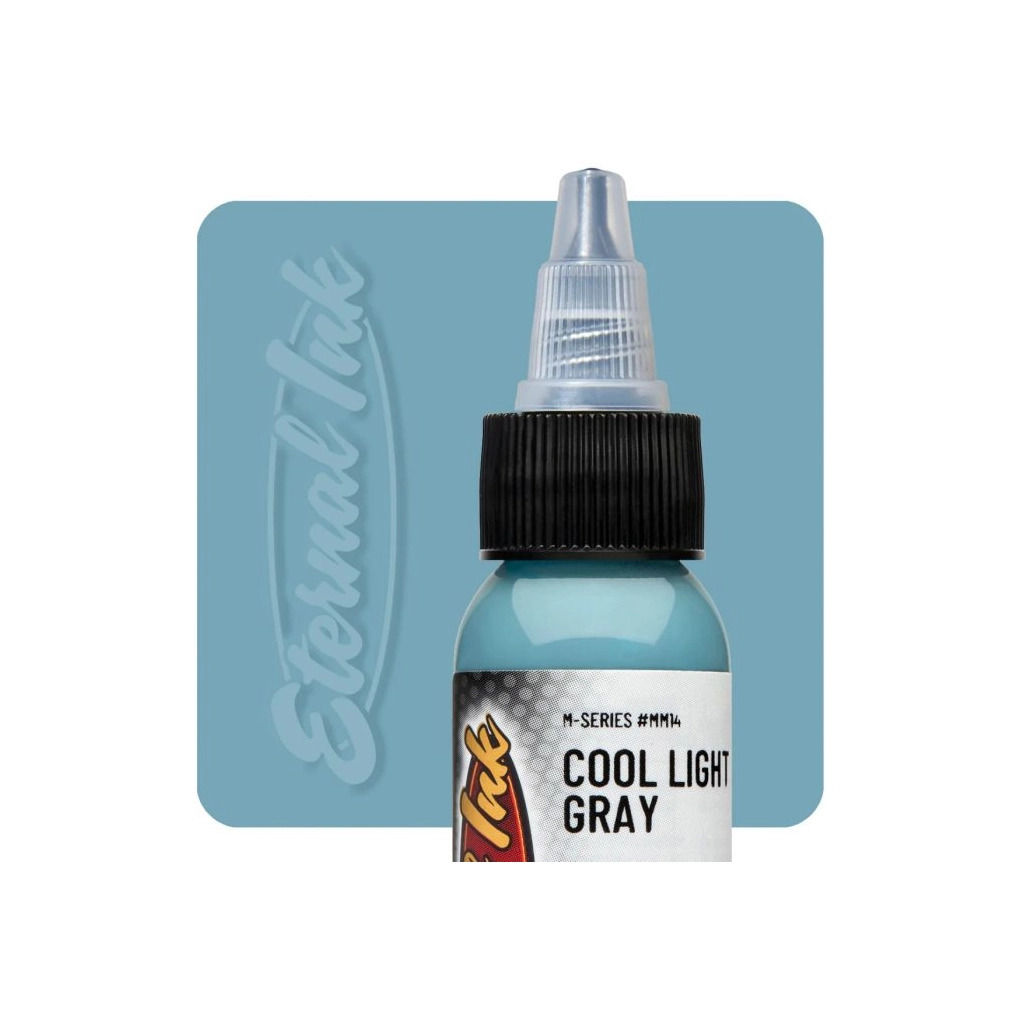 Encre Entrainement Tattoo Bleue - Eternal Ink M Series Cool Light Grey - Encre artistique pour l'entrainement au tatouage NON REACH 30 ml*