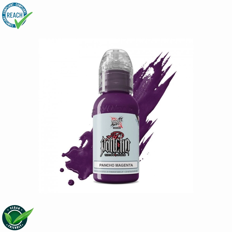World Famous Ink Limitless Pancho Magenta - Mélange pour le tatouage encre REACH 30ml
