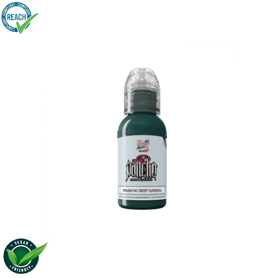 World famous ink limitless encre pour le tatouage REACH pancho deep green