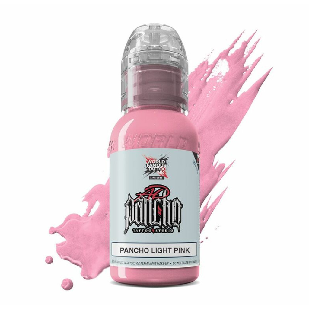 Encre Tattoo Rose - World Famous Ink Limitless Pancho Light Pink - Mélange pour le tatouage encre reach 30 ml