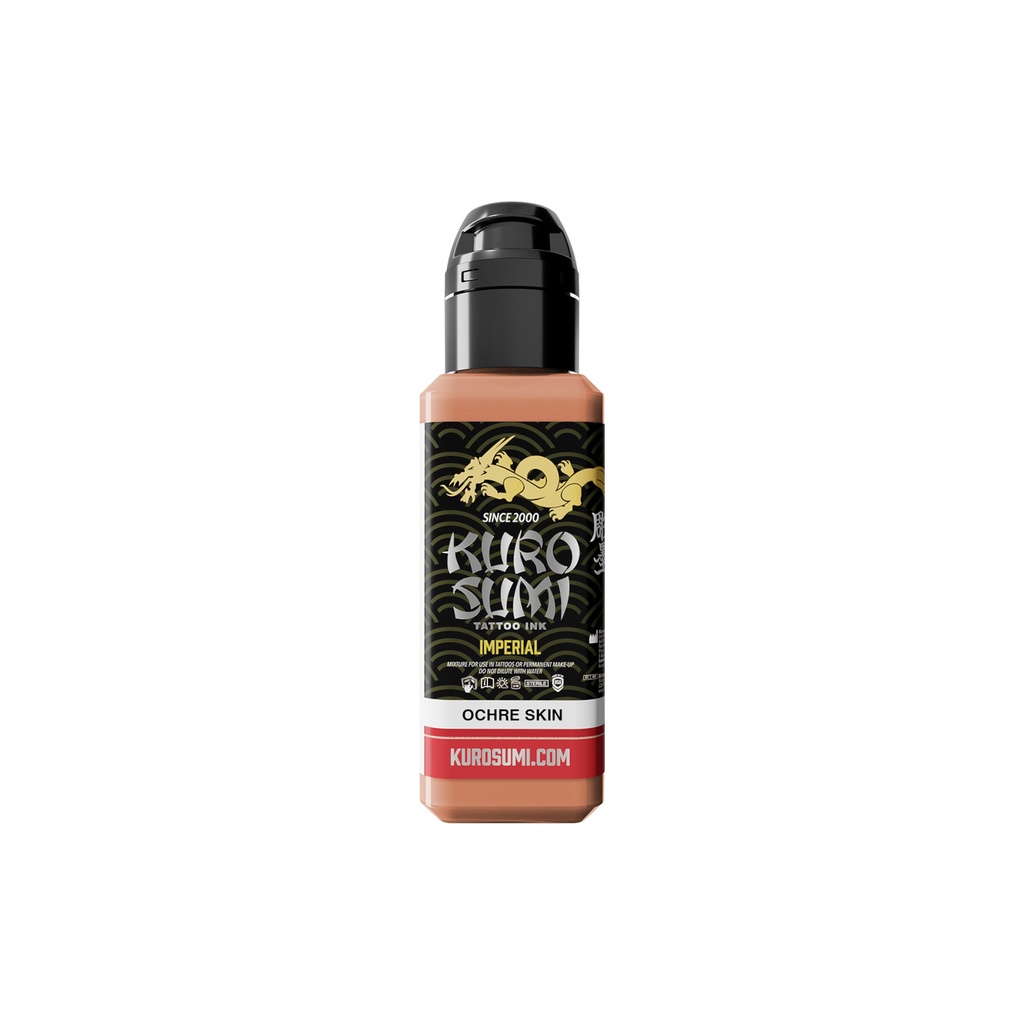Encre Tattoo Marron - Kuro Sumi Impérial Ochre Skin - Mélange pour le tatouage encre reach*