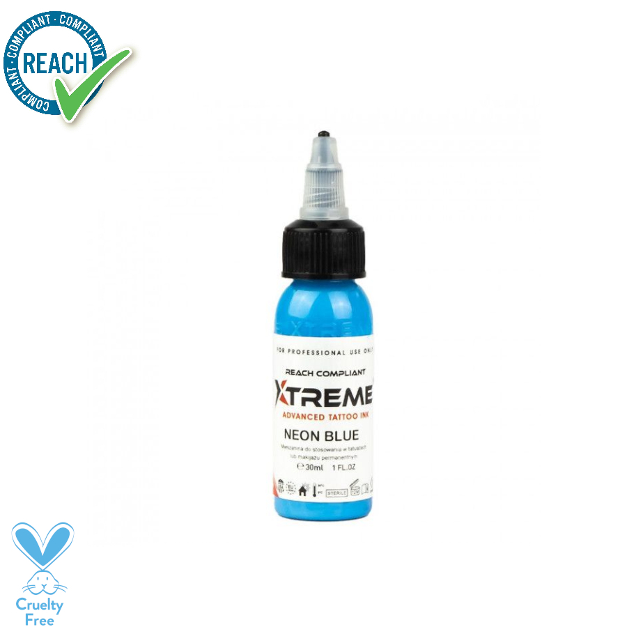 Xtreme Ink Neon Blue - Mélange pour le tatouage encre REACH