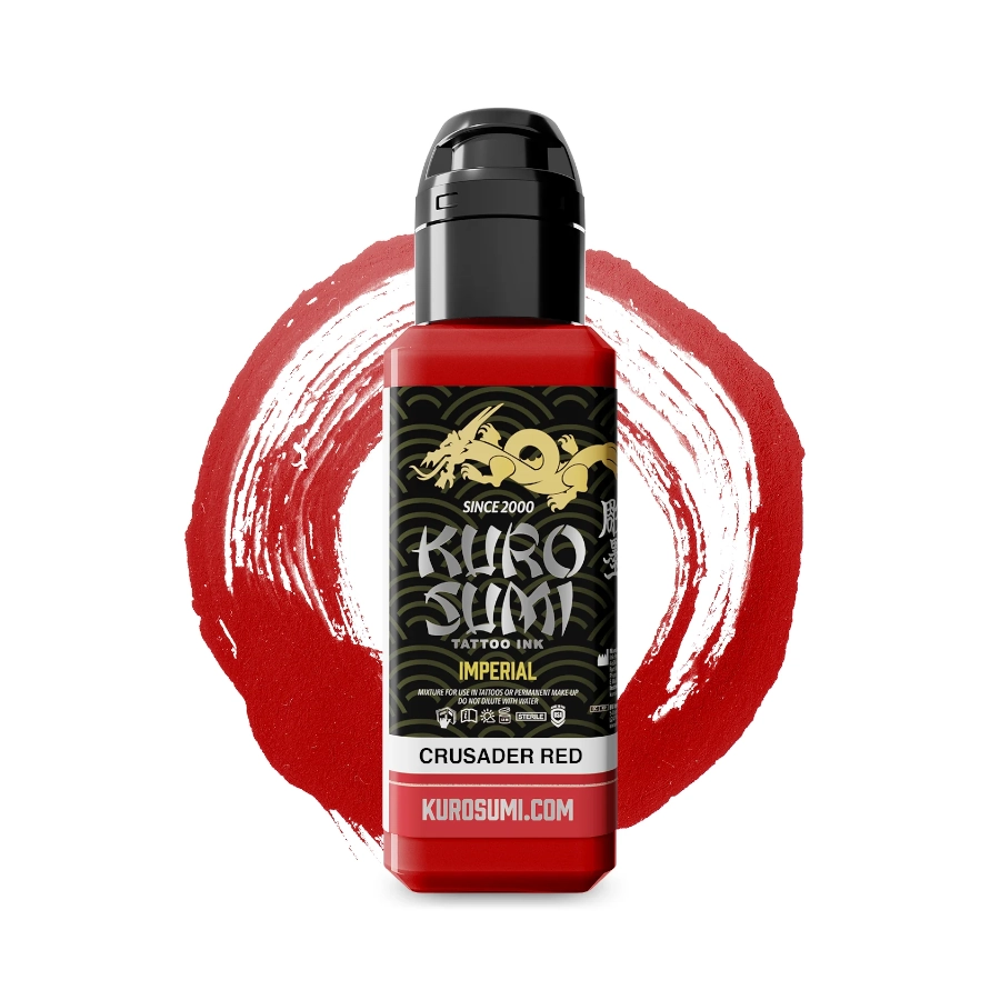 Encre Tatouage Rouge - Kuro Sumi Impérial Crusader Red - Mélange pour le tatouage reach*