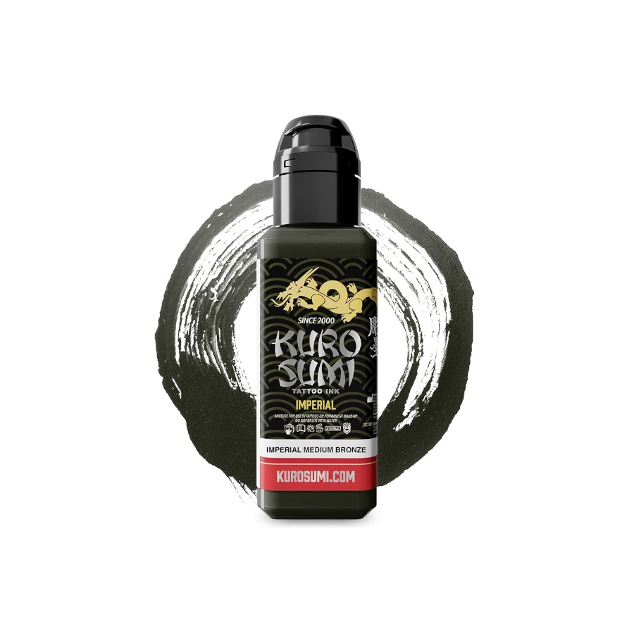 Encre Tatouage Marron - Kuro Sumi Impérial Medium Bronze - Mélange pour le tatouage encre reach