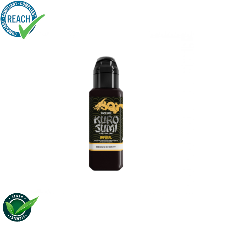 Encre Tattoo - Kuro Sumi Impérial Medium Cherry - Mélange pour le tatouage encre REACH