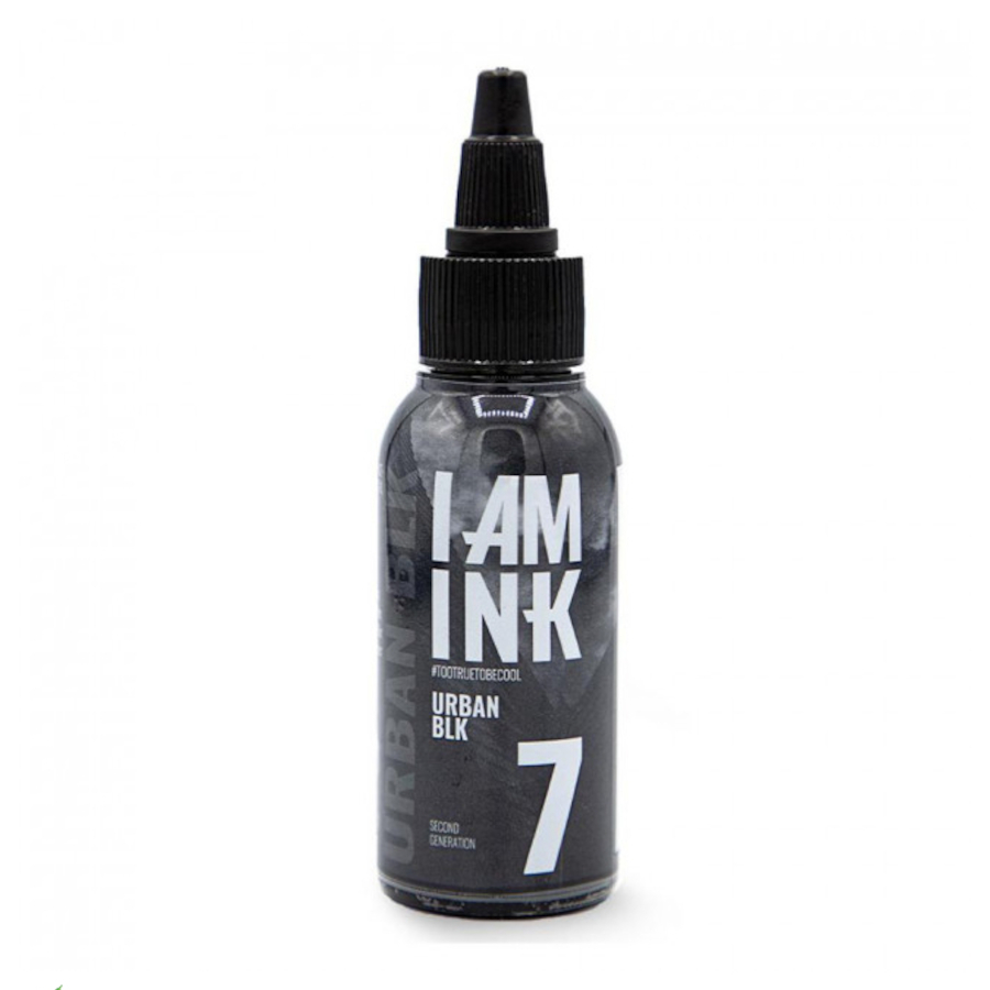 Encre Tatouage Noire - I Am Ink #7 Urban Black - Mélange pour le tatouage encre reach