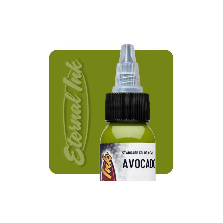 Encre Tatouage Verte - Eternal Ink Avocado - Encre artistique pour entraînement tatouage non reach