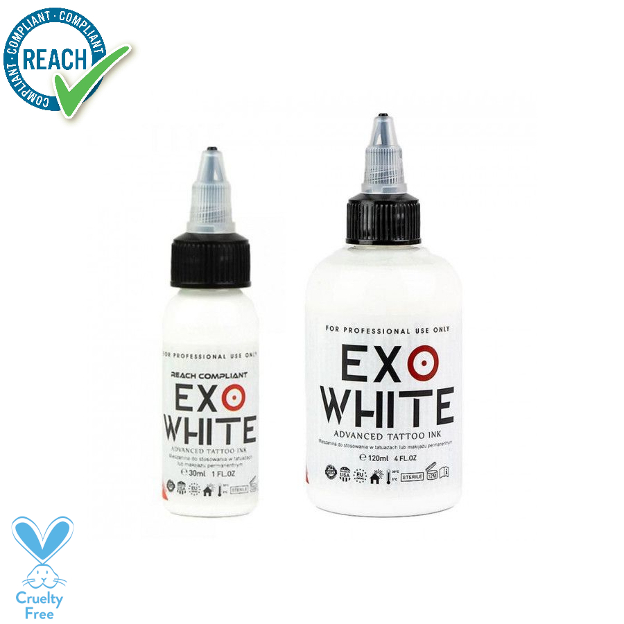 Encre Tatouage Blanche - Xtreme Ink Exo White - Mélange pour le tatouage encre reach