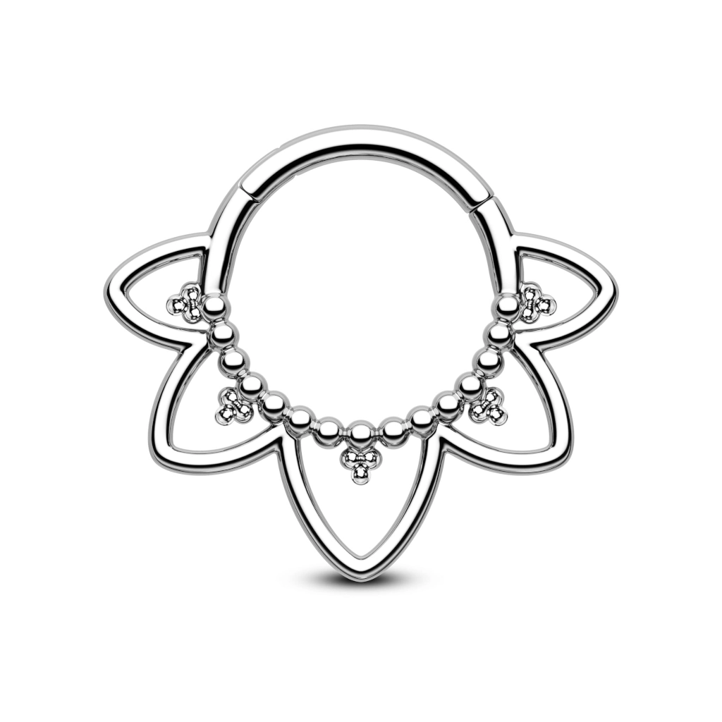 Piercing Anneau - Titane F136 Stérile - Anneau 7 en titane motif ornemental multi boules