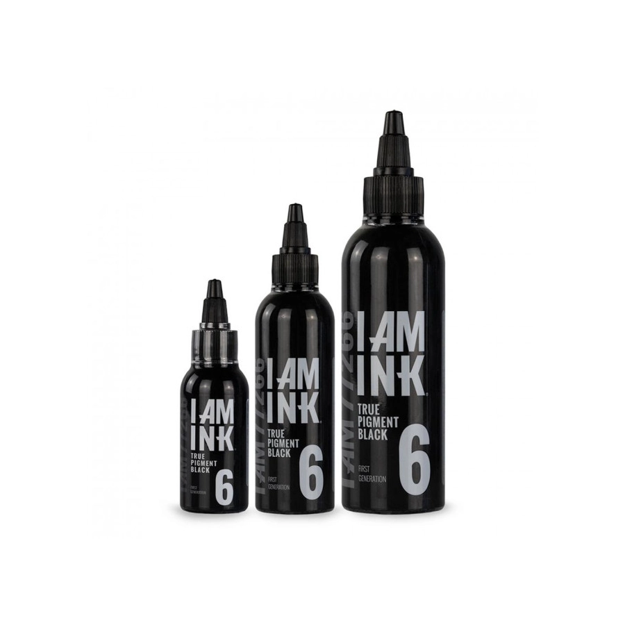 Encre Tattoo Noire - I Am Ink #6 True Pigment Black - Mélange pour le tatouage encre reach