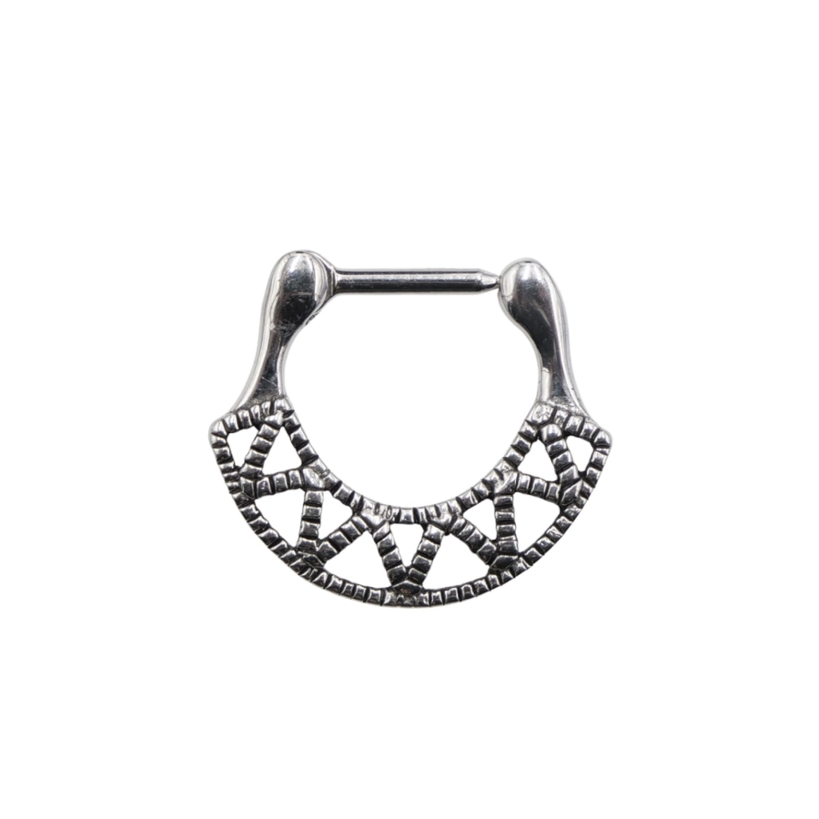 Piercing Anneau - Acier - Anneau clicker 159 avec fermeture à charnière