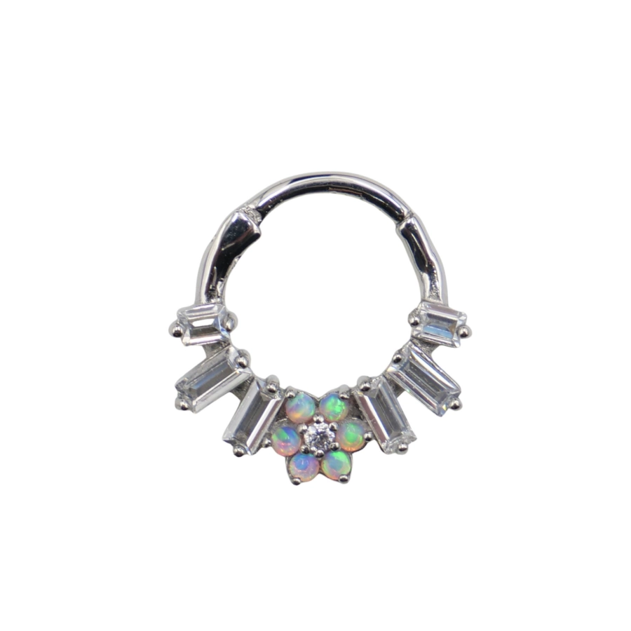 Piercing Anneau - Acier - Anneau clicker 214 avec fermeture à charnière